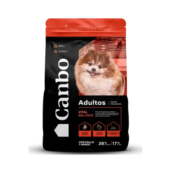 Alimento Perro Adulto Canbo Pollo Arroz Raza Pequeña - 3KG