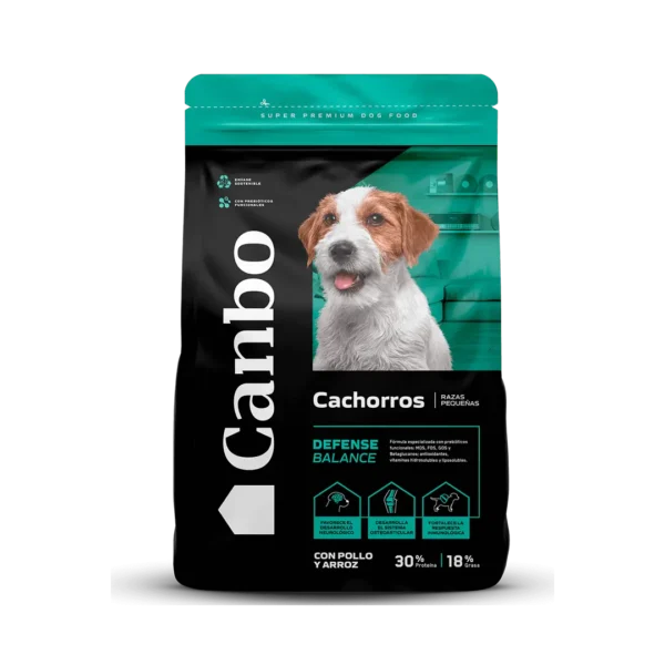 Alimento Perro Cachorro Canbo Pollo Arroz Raza Pequeña - 7KG