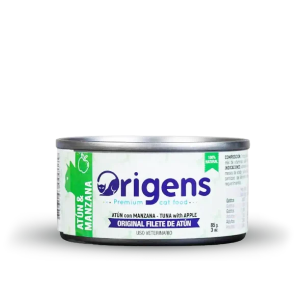 Alimento Humedo Gato Filete de Atun Con Manzana Origens - 85gr