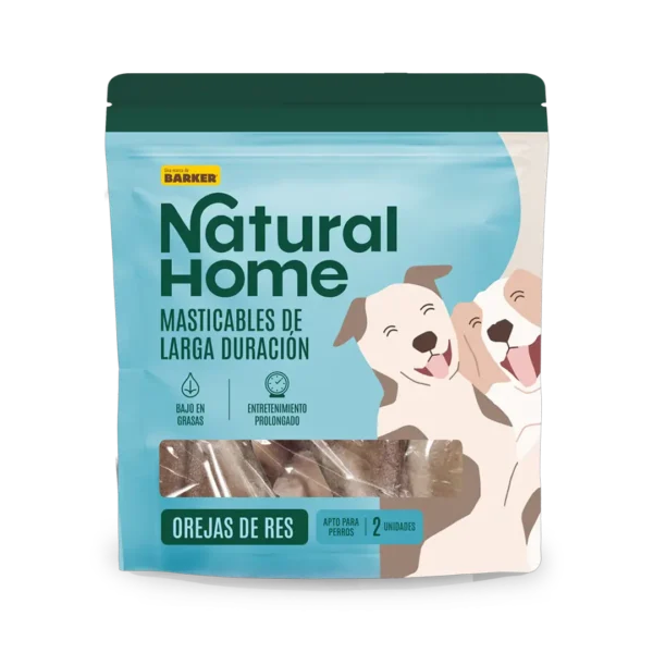 Snack Masticable Perro Patas de Orejas de Res Natural Home