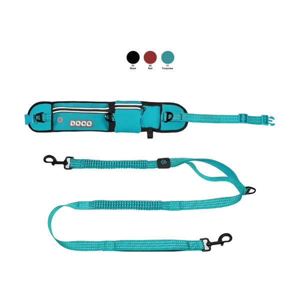 Cinturon Correa Perro Trote Reflectante Jogging DCJB018