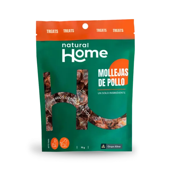 Snack Treats Perro Mollejas de Pollo Natural Home - 100gr