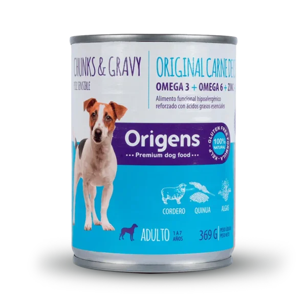 Alimento Humedo Perro Adulto Cordero Piel Sensible - 369gr