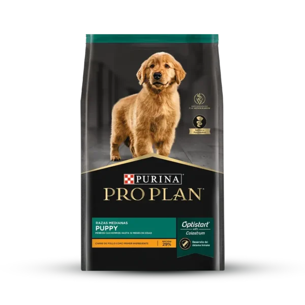 Alimento Perro Cachorro Razas Mediana Pollo ProPlan - 3KG
