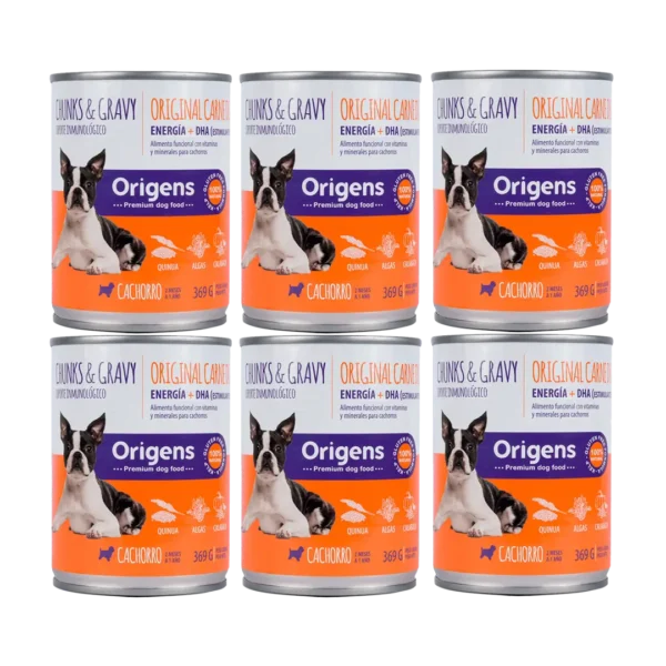 Alimento Humedo Perro Cachorro Pollo - 369gr PACK x6