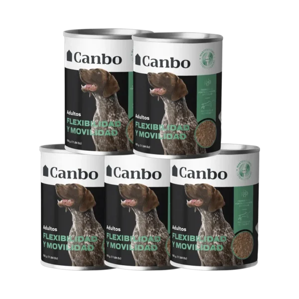 Alimento Perro Adulto Canbo Humedo Flexibilidad y Movilidad - 330gr PACK x5