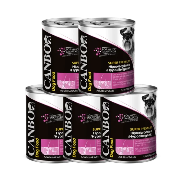 Alimento Perro Adulto Canbo Humedo Hipoalergenico - 330gr PACK x5