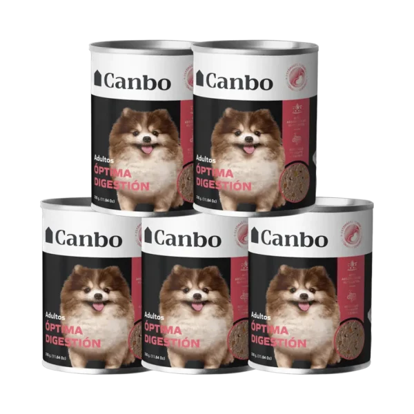 Alimento Perro Adulto Canbo Humedo Optima Digestion - 330gr PACK x5