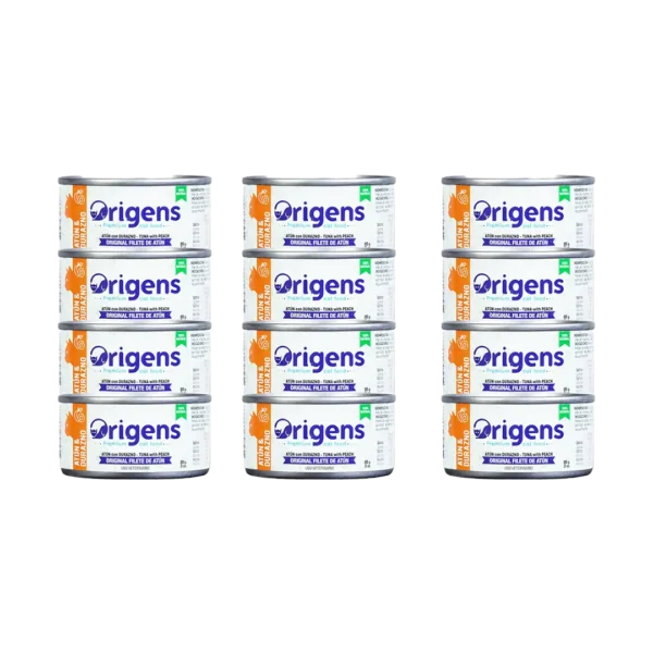 Alimento Humedo Gato Filete de Atun Con Durazno Origens - 85gr PACK x12
