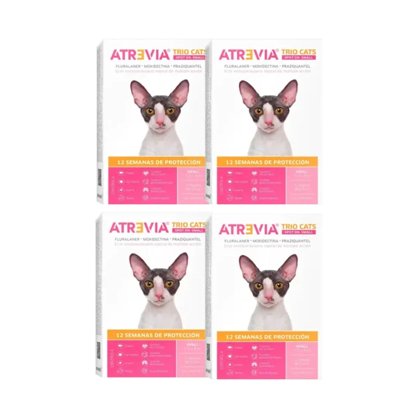 Atrevia Trio Cats Small Gatos de 1.2KG a 2.8KG PACK x4