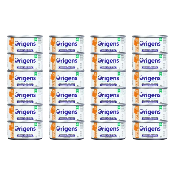 Alimento Humedo Gato Filete de Atun Con Durazno Origens - 85gr PACK x24