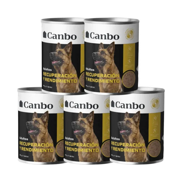 Alimento Perro Adulto Canbo Humedo Recuperacion y Rendimiento - 330gr PACK x5