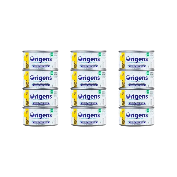Alimento Humedo Gato Filete de Atun Con Piña Origens - 85gr PACK x12