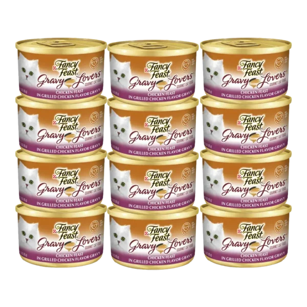 Snack Humedo Gato Gravy Pollo Fancy Feast - 85gr PACK X12
