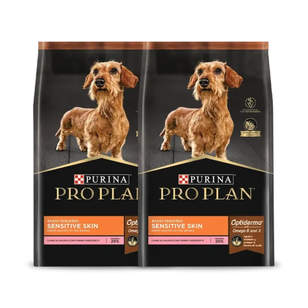 Alimento Perro Sensitive Raza Pequeña Salmon ProPlan - 7.5KG PACK x2