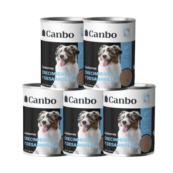 Alimento Perro Cachorro Canbo Humedo Crecimiento y Desarrollo - 330gr PACK x5
